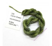 Шёлковое мулине Dinky-Dyes S-196 Camo Green
